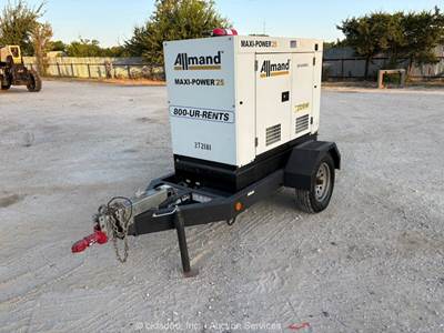2021 Allmand Maxi-Power 25 20 kW Towable Generator Isuzu 25 kVA Genset bidadoo