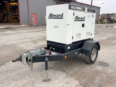 2023 Allmand Maxi-Power25 20kW S/A Towable Generator 25kVA Genset Isuzu bidadoo
