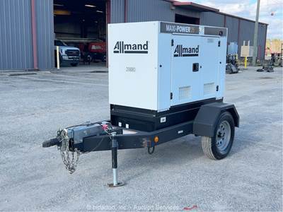 2023 Allmand Maxi-Power25 S/A 20kW Towable Generator 25kVA Genset Isuzu bidadoo