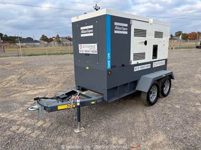 2023 Atlas Copco QAS 125 JD 100kW Towable Generator 125kVA Genset Diesel bidadoo