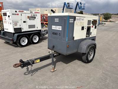 2020 Atlas Copco QAS 45 ID FT4 S/A 36kW Towable Generator Genset 45kVA bidadoo