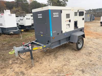 2023 Atlas Copco QAS 70 ID FT4 56kW Towable Generator 70kVA Genset Isuzu bidadoo
