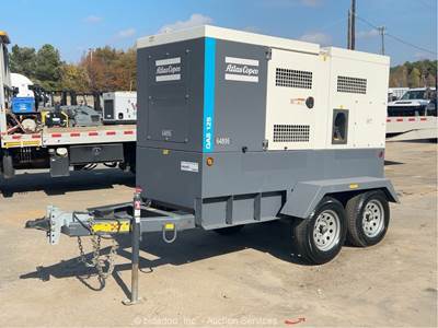 2023 Atlas Copco QAS 125  100 kW Towable Generator 125 kVA Genset bidadoo