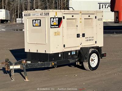 2017 Caterpillar XQ60 47 kW S/A Towable Generator 59 kVA Diesel -Parts/Repair