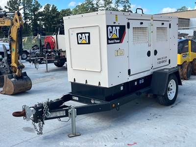 2019 Caterpillar XQ60 47 kW S/A Towable Generator 59 kVA Genset Diesel bidadoo