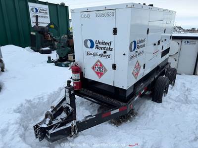 2018 Cummins C60D6R T/A 60kW Towable Diesel Generator 75kVA Genset -Parts/Repair