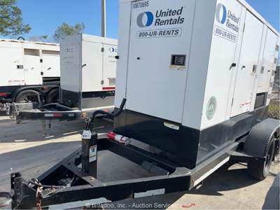 2019 Cummins C70D2RE 70kW Towable Diesel Generator 87kVA Genset -Parts/Repair