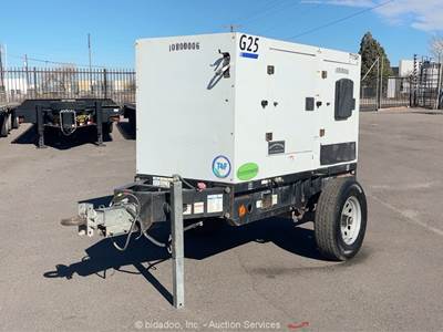 2018 Doosan G25WDO-T4F S/A 20kW Towable Generator 25kVA Genset -Parts/Repair