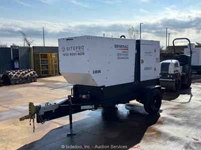 2022 Generac MDG75DF4 60kW Towable Generator GenSet Diesel Deere 75kVA bidadoo