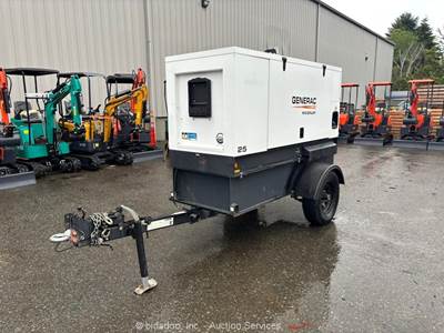 2018 Generac Magnum MMG25IF4 Towable 29kVA Generator 25kW Genset -Parts/Repair