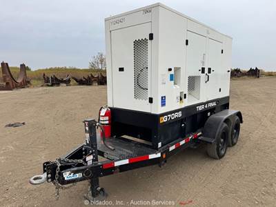 2021 JCB G70RS 56kW Towable Diesel Generator 70kVA Auto Start T/A bidadoo