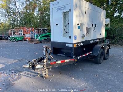 2021 JCB G70RS  56kW Towable Diesel Generator 70kVA Auto Start T/A bidadoo