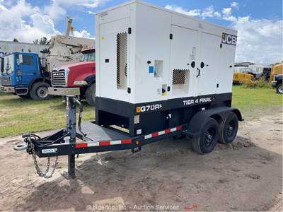 2021 JCB G70RS T/A 56kW Towable Generator 70kVA Diesel Genset 3-Phase bidadoo