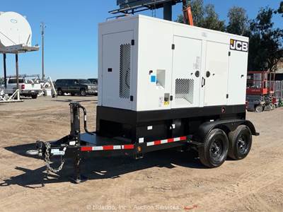 2021 JCB G70RS T/A 56kW Towable Generator 70kVA Genset JCB Trailer bidadoo