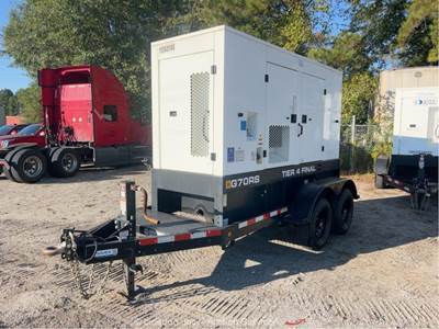 2021 JCB G70RS T/A 56kW Towable Diesel Generator Trailer 70 kVA Genset bidadoo