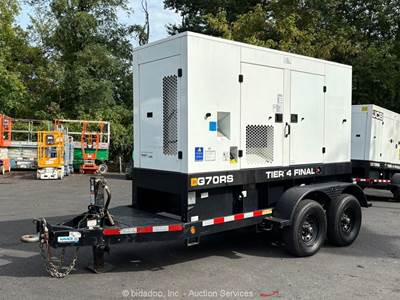 2021 JCB G70RS T/A 56kW Towable Generator 70kVA Genset Tier 4 Final bidadoo