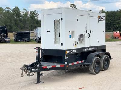 2020 JCB G70RS T/A 56kW Towable Generator 70kVA Genset Tier 4 Final bidadoo
