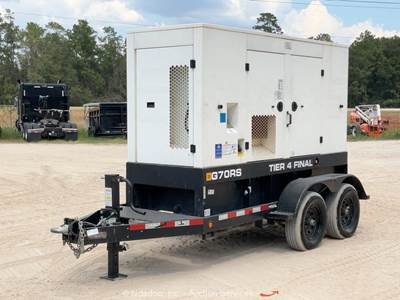 2021 JCB G70RS T/A 56kW Towable Generator 70kVA Genset Tier 4 Final bidadoo