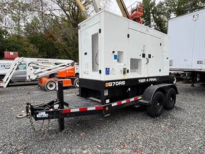 2021 JCB G70RS T/A 56kW Towable Generator 70kVA Genset Tier 4 Final bidadoo