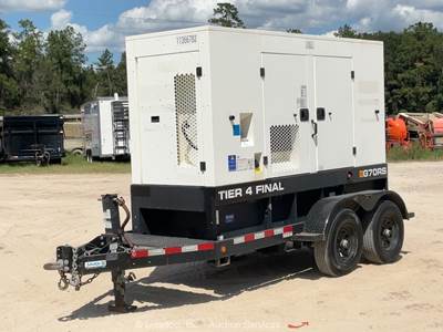 2022 JCB G70RS T/A 56kW Towable Generator 70kVA Genset Tier 4 Final bidadoo