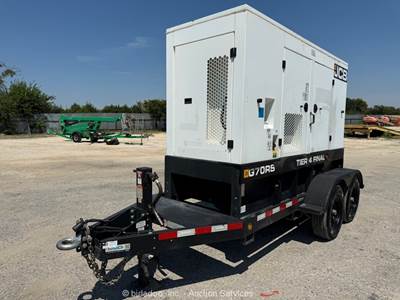 2021 JCB G70RS T/A 56Kw Genset 70Kva 3-Phase Towable Diesel Generator bidadoo