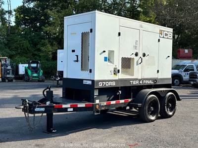 2021 JCB G70RS T/A 56kW Towable Generator 70kVA Genset Tier 4 Final bidadoo