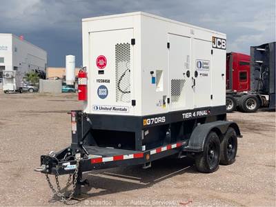 2021 JCB G70RS T/A 56kW Towable Generator 70kVA Genset JCB Diesel bidadoo