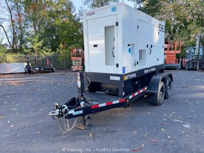 2021 JCB G70RS T/A 56kW Towable Generator 70kVA Genset Tier 4 Final bidadoo