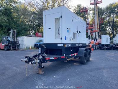 2021 JCB G70RS T/A 56kW Towable Generator 70kVA Genset Tier 4 Final bidadoo