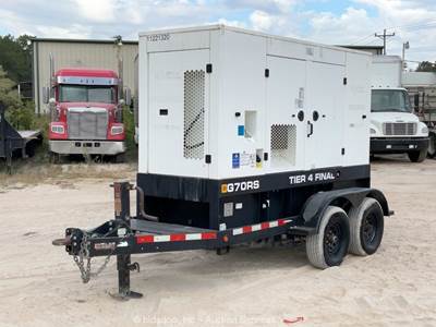 2021 JCB G70RS T/A 56kW Towable Generator 70kVA Genset Tier 4 Final bidadoo