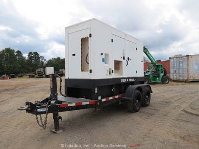 2021 JCB G70RS T/A 56kW Towable Generator 70kVA Genset Tier 4 Final bidadoo