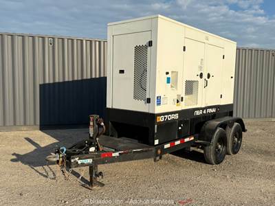 2021 JCB G70RS T/A 56kW Towable Generator Genset 70kVA Tier 4 Final bidadoo