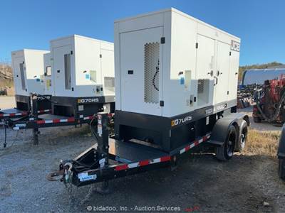 2021 JCB G70RS  T/A Towable 70kVA Diesel Generator 56kW Genset Tier 4 bidadoo
