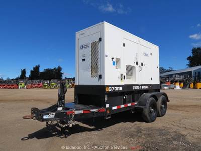 2021 JCB G70RS T/A 56kW Towable Generator 70kVA Genset Diesel bidadoo -Repair