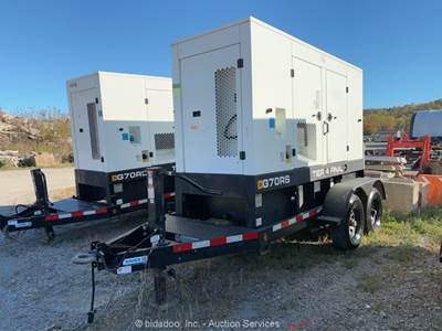 2021 JCB G70RS T/A Towable 56kW Generator JCB Diesel GenSet Auto Start bidadoo