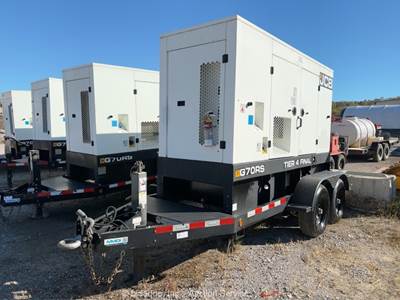 2021 JCB G70RS T/A Towable 56kW Generator 70kVA GenSet Diesel -Parts/Repair