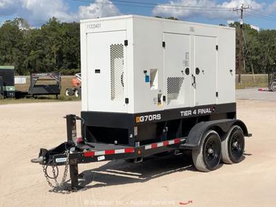 2021 JCB G70RST4F 56kW T/A Towable Generator 70kVA GenSet Tier 4F Diesel bidadoo