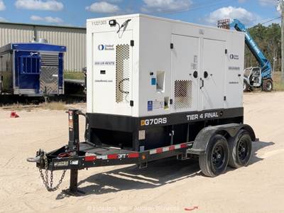 2021 JCB G70RST4F T/A Towable 56kW Generator 70kVA GenSet Tier 4F Diesel bidadoo