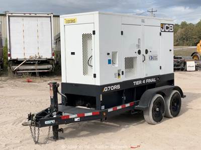 2020 JCB G70RST4F T/A 56kW Towable Generator 70kVA Genset Tier 4 Diesel bidadoo