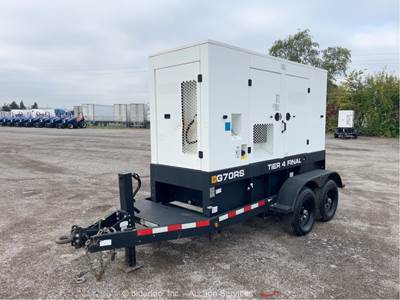 2021 JCB G70RST4F T/A Towable 70kW Diesel Generator 56kVA 3-Phase Genset bidadoo