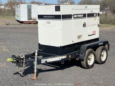 2021 Multiquip DCA-45SSIU4F 36 kW Towable Generator 45 kVA Genset Isuzu bidadoo
