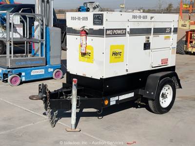 2016 Multiquip DCA-25SSIU4F 20KW Towable Generator 14kVA Genset Trailer bidadoo