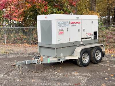 2014 Wacker Neuson G120 96 kW Towable Generator GenSet 120 kVA Trailer bidadoo