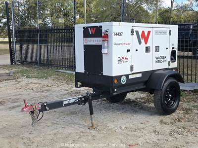2022 Wacker Neuson G25 25kVA Towable Generator 20kW Genset Diesel S/A bidadoo