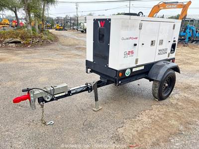 2023 Wacker Neuson G25 25kVA Towable Generator 20kW Genset Diesel S/A bidadoo