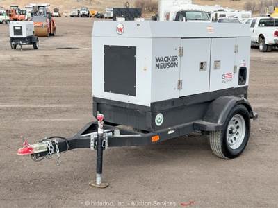 2021 Wacker Neuson G25 S/A 20kW Towable Generator 25kVA Genset Isuzu bidadoo
