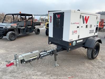 2023 Wacker Neuson G25 S/A 20kW Towable Generator 25kVA Genset Kohler bidadoo