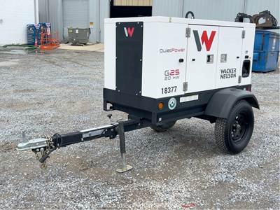 2022 Wacker Neuson G25 S/A 20kW Towable Generator 25kVA Genset Kohler bidadoo