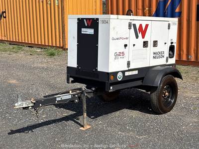 2023 Wacker Neuson G25 25kW Towable Generator Genset Kohler Diesel bidadoo