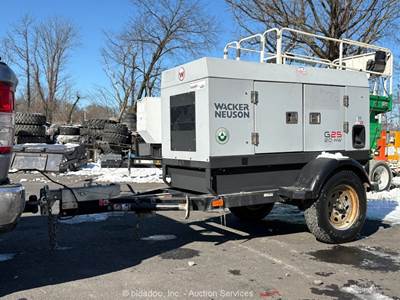 2019 Wacker G25 30KVA S/A Towable Generator 20KW Genset Isuzu Diesel bidadoo